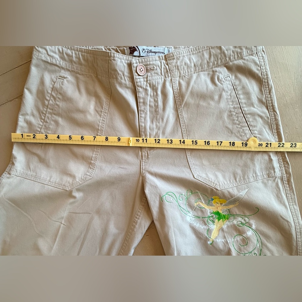 Disney Beige Capri Pants with Tinker Bell - Picture 7 of 7